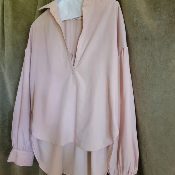 NWOT FREE PEOPLE Love Until Tomorrow Light Blush Blouse - Picture 3 of 9